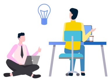 Ofiste İşadamı, İşçi Ekibi Çalışması