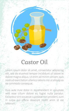 Esanslı Castor yağı kavanozu, Kozmetik Malzemeleri