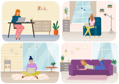 Sohbet, iletişim ve internet üzerinden mesajlar. Sohbet etmek için bilgisayarı kullanan insanlar