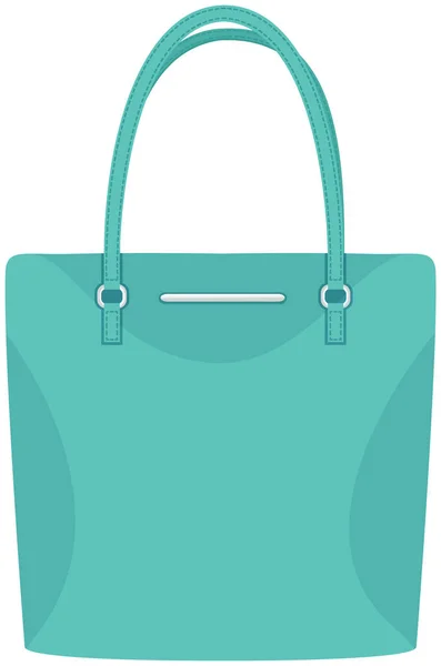 Tecknad illustration av kvinnor väska vektor ikon isolerad på vit bakgrund, snygg handväska — Stock vektor