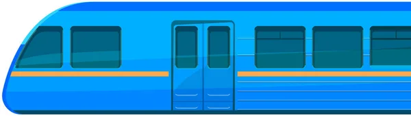 Transport lämnar tunneln till tunnelbanan. Tåg för transport av passagerare på tunnelbanestationsplattform — Stock vektor