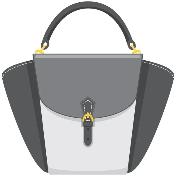 흰색 배경에 분리 된 여성 핸드백 벡터 아이콘에 대한 만화 삽화, 세련 된 핸드백 — 스톡 벡터