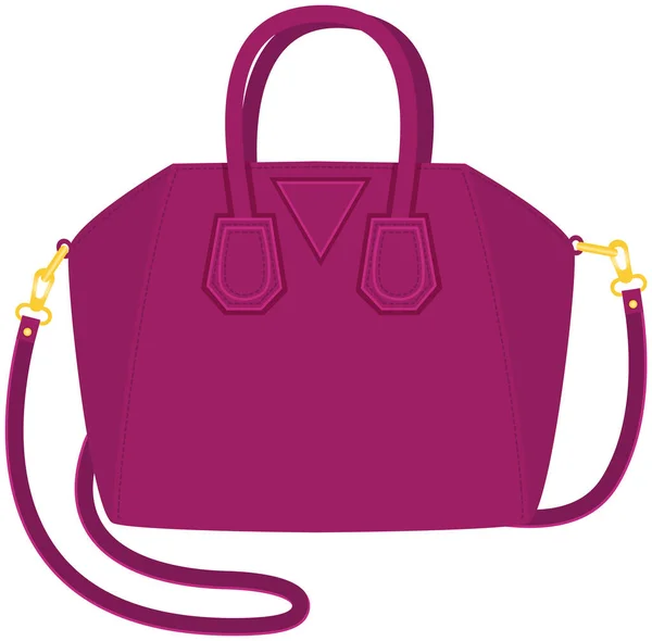 Cartoon-Illustration von Frauen Tasche Vektor-Symbol isoliert auf weißem Hintergrund, stilvolle Handtasche — Stockvektor