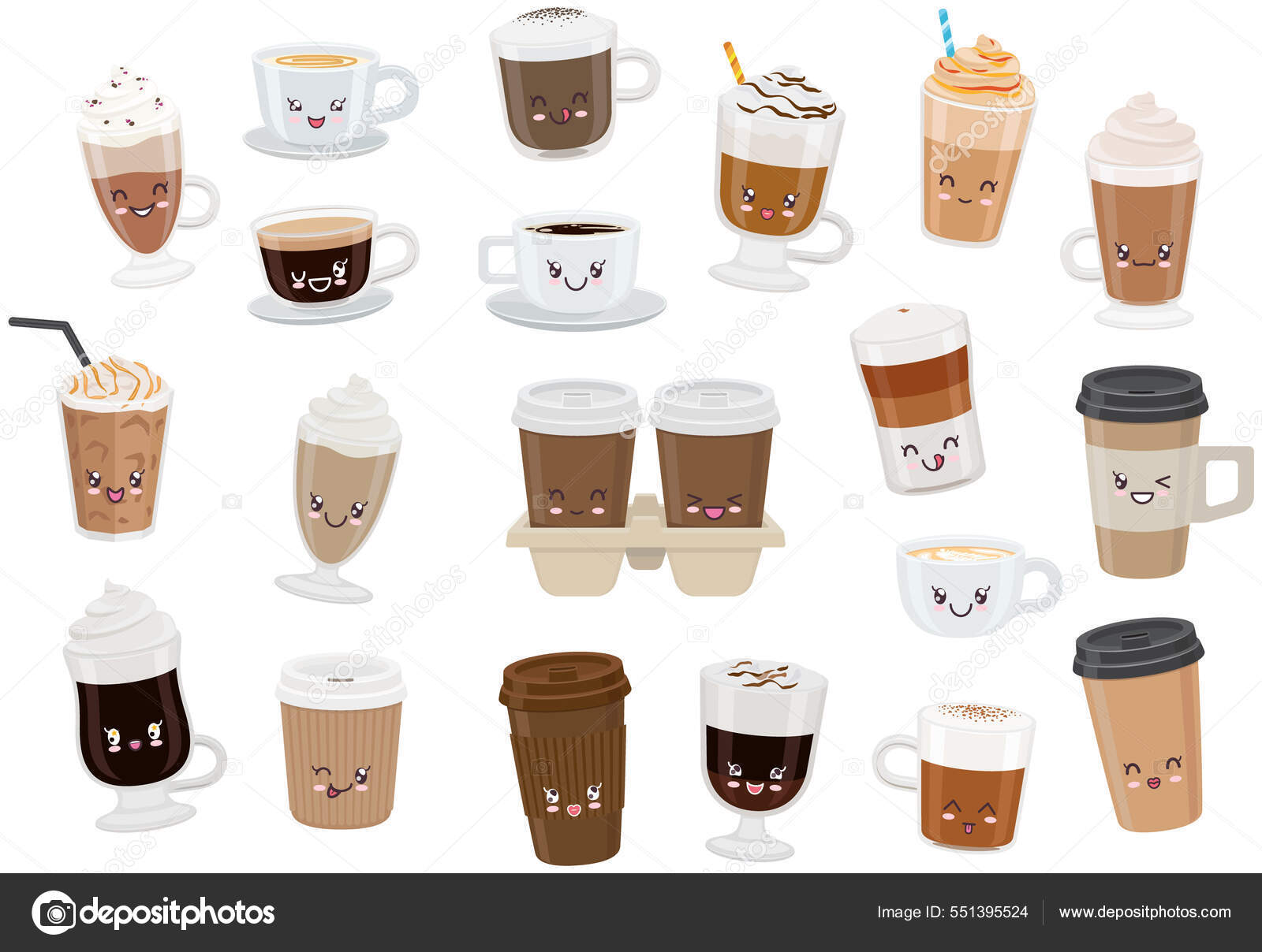 Hot Cup of kawaii cute coffee - NeatoShop