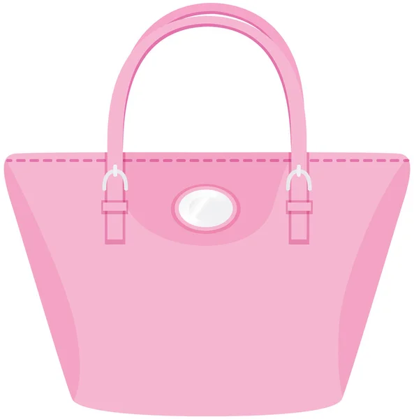 Desenhos animados ilustração de mulheres saco vetor ícone isolado no fundo branco, bolsa elegante — Vetor de Stock