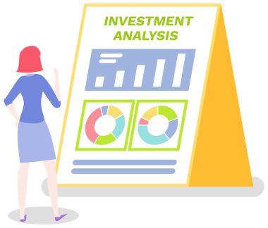 Kadın çalışanlar veri analizinde çalışırlar. Diyagramları analiz eden kadınlar, istatistiksel sunum