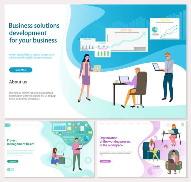Çalışanlar istatistiksel göstergeleri, iş verilerini analiz ederler. Karakterler pazarlama araştırmalarıyla çalışır