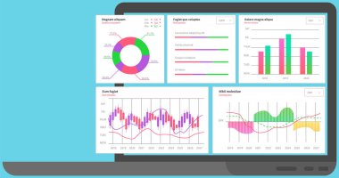 Pazar şemaları. Grafiksel bilgi görselleştirme ve analiz. İstatistiksel göstergeler ve veriler