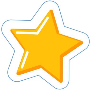 Uzay nesnesi, iletişim için beyaz ana hatlı gökyüzü yıldızı, sanal sohbet sembolü