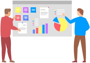 Yönetici istatistiksel bir rapor sunar. Analiz ve planlama sektörü