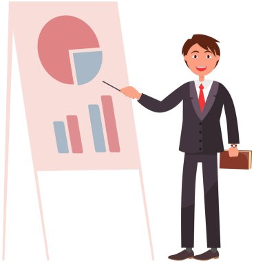 Yönetici istatistiksel bir rapor sunar. Analiz ve planlama sektörü