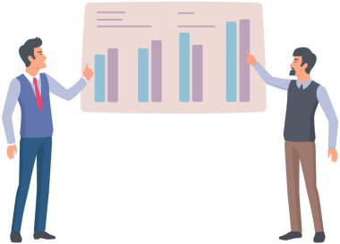 Yönetici istatistiksel bir rapor sunar. Analiz ve planlama sektörü