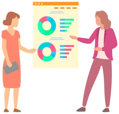 Yönetici istatistiksel bir rapor sunar. Analiz ve planlama sektörü
