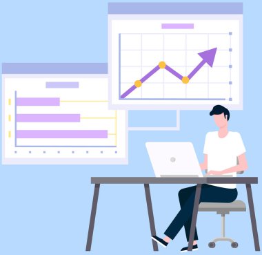 Veri analiz istatistikleri etkileşimli panel. Haritalı veri ekranı. Yıllık mali rapor