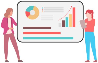 Yönetici istatistiksel bir rapor sunar. Analiz ve planlama sektörü