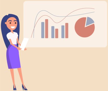 İstatistiksel göstergelerle kadın analiz raporu. Bayan yatırım analizinin sonuçlarını inceliyor