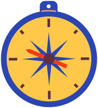 Uzayda yönlendirme ve kutupların belirlenmesi için pusula. Oklu manyetik navigasyon aygıtı