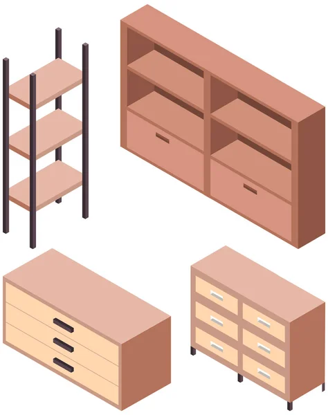 Diseño de la sala de estar. Interior y disposición de los muebles en los elementos de la habitación de apartamentos de muebles para el diseño — Archivo Imágenes Vectoriales