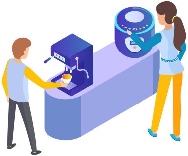 Öğle yemeği, iş arkadaşlarıyla mutfakta kahve molası, ofis kafeteryasında çalışma. Toplantı odası.