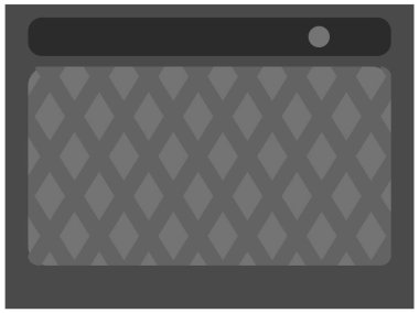 Subwoofer ile müzik hoparlörü. Vector siyah ve gri, çok gürültülü müzik ses yükseltme ekipmanları. Ses hoparlörü, stüdyo sütunu, modern multimedya teknolojisiyle ses sistemi