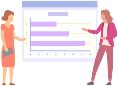 Yönetici istatistiksel bir rapor sunar. Analiz ve planlama sektörü