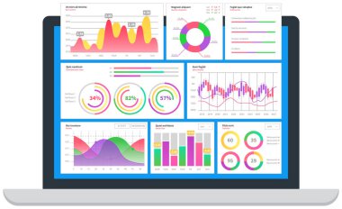 Pazar şemaları. Grafiksel bilgi görselleştirme ve analiz. İstatistiksel göstergeler ve veriler