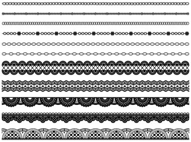 Kart stili oluşturmak için kusursuz desen. Dantel dekorasyon şablonu, tasarım için süslemeli kurdele