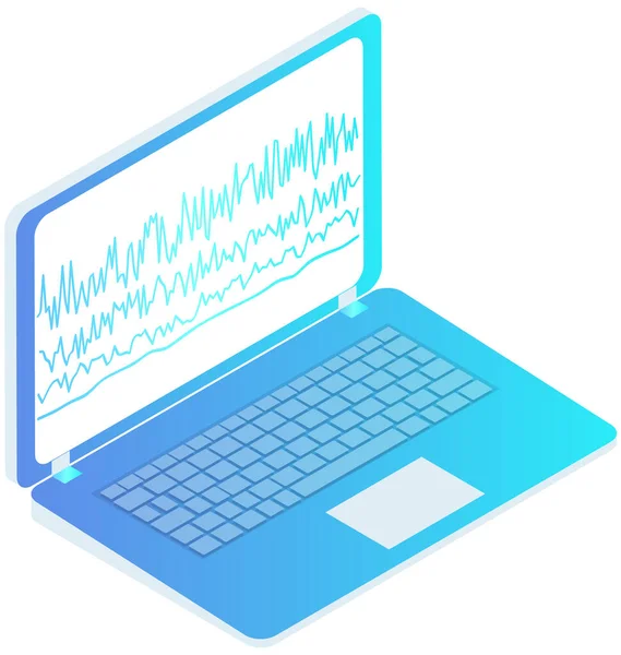 Açılmış dizüstü bilgisayar beyaz ekranda boş ekranla izole edildi. İş için taşınabilir bilgisayar. Modern aygıt