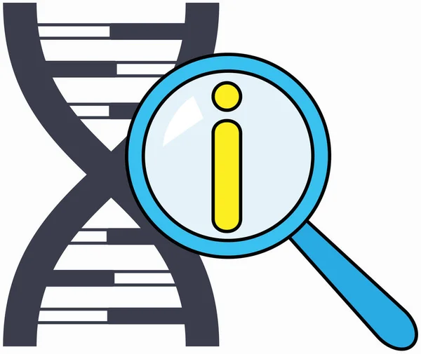 Genetic science. DNA molecule lab scientific research, gene structure information, biotechnology — Stock vektor