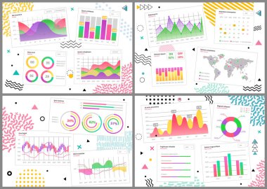Pazar şemaları. Grafiksel bilgi görselleştirme ve analiz. İstatistiksel göstergeler ve veriler