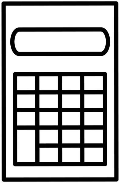 Calculator Icon Electronic Computing Device Performing Operations Numbers Formulas Device — Stock Vector