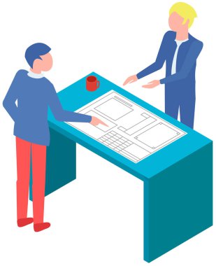 İş adamları toplantıda iş projesini tartışıyor, takım çalışması, analiz, düşünme stratejisi. Planlama, proje analizi, stratejiler, beyin fırtınası, araştırma, geliştirme ve mali yönetim