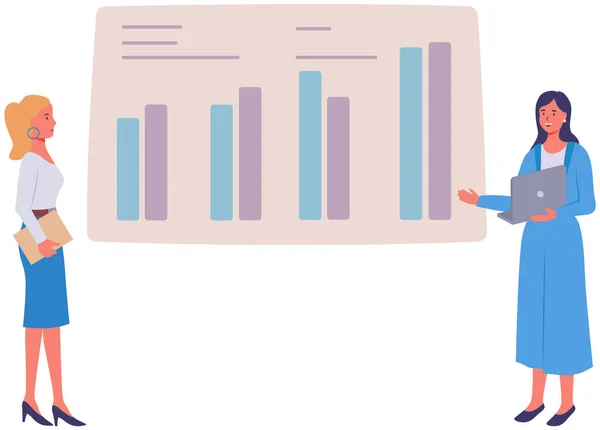 经理提供统计报表分析图表 规划业务 项目管理 财务报告和战略方面的团队合作咨询 数据分析研究统计 — 图库矢量图片