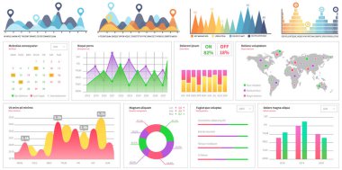 İnfografik grafik çizelge vektör şablonu. Yıllık istatistik eğrisi grafik tasarımı. Pazar veri diyagramları. Grafiksel bilgi görselleştirme ve analiz. İstatistiksel göstergeler ve veri değişimlerinin sıklığı