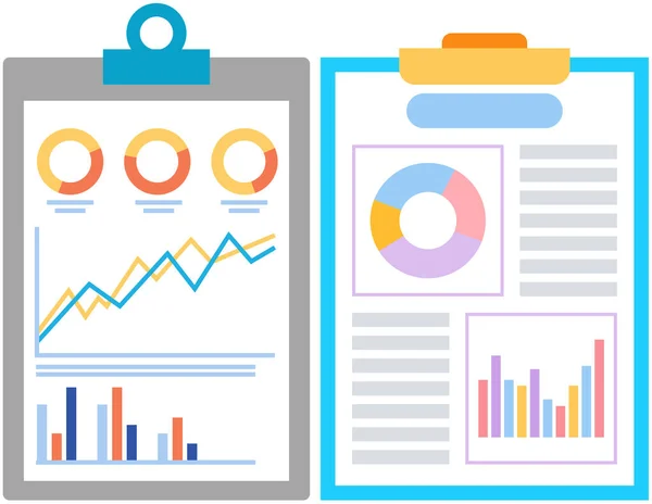 Statistisch Concept Voor Gegevensanalyse Strategie Bedrijfsontwikkeling Resultaten Van Statistisch Bedrijfsonderzoek — Stockvector