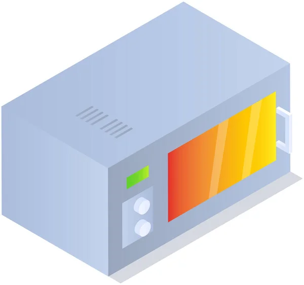 Elektrická Mikrovlnná Trouba Kuchyňské Vybavení Mikrovlnka Kulinářské Zařízení Pro Domácnost — Stockový vektor