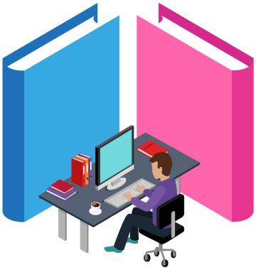 Ofis personeli, yönetici işi ve iletişim. Masadaki ofis çalışanı. Çalışma alanlarında çalışan iş adamları. İş arkadaşım. İş adamı ya da işyerinde çalışan bir tezgahtar. İnternette sörf yapan adam