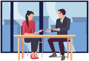 Ofis personeli, iş ve iletişim. Kafa ve astlar. Çeşitli işçiler, menajerler. Farklı seviyelerdeki üst düzey yöneticiler. Ofis çalışanları. İş arkadaşları. Meslektaşlar proje takım çalışmasını tartıştılar