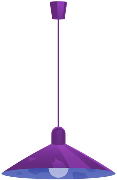 Hanging Lamp Stylish Appliance Modern Chandelier Light Bulb Lamp Metal — стоковый вектор