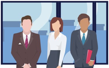 Ofis personeli, iş ve iletişim. Kafa ve astlar. Çeşitli işçiler, menajerler. Farklı seviyelerdeki üst düzey yöneticiler. Ofis çalışanları. İş arkadaşları. Meslektaşlar proje takım çalışmasını tartıştılar