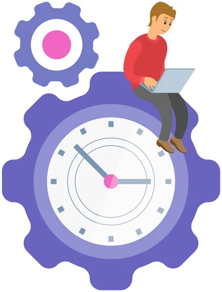 Idea Time Management Planning Schedule Deadline Workflow Business Manager Concept — стоковый вектор