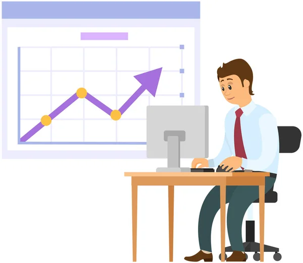 Estatísticas Informação Desenvolvimento Analíticas Medida Análise Web Tecnologia Teste Produtos —  Vetores de Stock