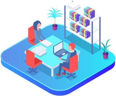 Ofis personeli, iş ve iletişim. Kafa ve astlar. Çeşitli işçiler, menajerler. Farklı seviyelerdeki üst düzey yöneticiler. Ofis çalışanları. İş arkadaşları. Meslektaşlar proje takım çalışmasını tartıştılar
