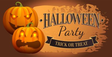 Cadılar Bayramı partisi, şeker mi şaka mı mektupları, süslü selamlama. El yazısı modern yazması. Sonbahar tatili tasarımı için davetiye, afiş, poster. Cadılar Bayramı sembollü kartpostalın yaratıcı biçimi