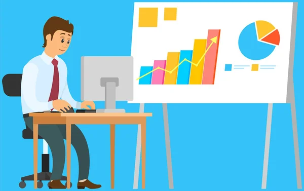 Estadísticas Información Desarrollo Analítico Medida Análisis Web Tecnología Prueba Productos — Archivo Imágenes Vectoriales