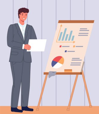 Analitik bilgi ve geliştirme istatistikleri. Web analiz ölçümü, ürün test teknolojisi. Adam gösterge panelinin optimizasyonunu, dijital raporunu analiz ediyor. Diyagramda istatistiksel göstergeler ve veriler