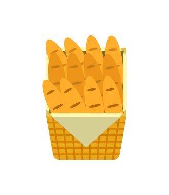  sayaç kabini ile gıda pastane. Ekmek ve pastane ürünleri, hamur ve çörekler, kruvasan ve izole baget pişmiş somun ile vektör raf