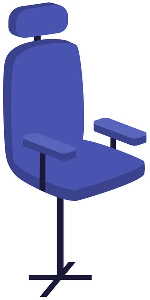 Chaise Ergonomique Bureau Design Plat Icône Vectorielle Chaise Confortable Mode — Image vectorielle