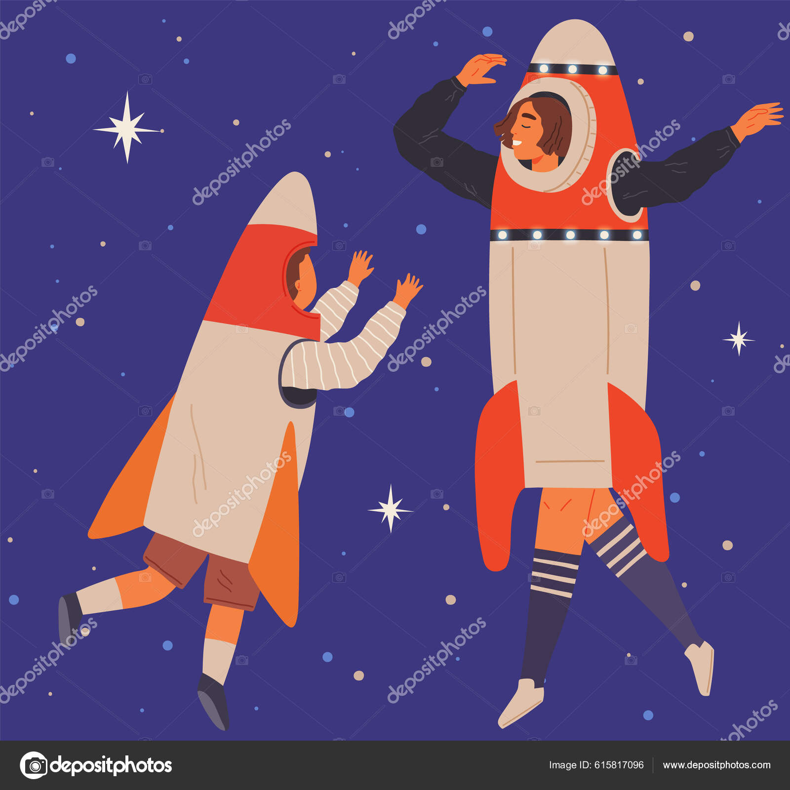 Gente Feliz Trajes Cartón Plástico Hombres Niños Trajes Hechos