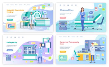 Web sitesinin iniş sayfası. Manyetik rezonans görüntüleme. Ultrason taraması. Radyografi. Bilgisayarlı tomografi taraması. Sağlık hizmetleri, yardım edin. Vücut ve beyin taraması, özel ekipmanlarla sağlık kontrolü.